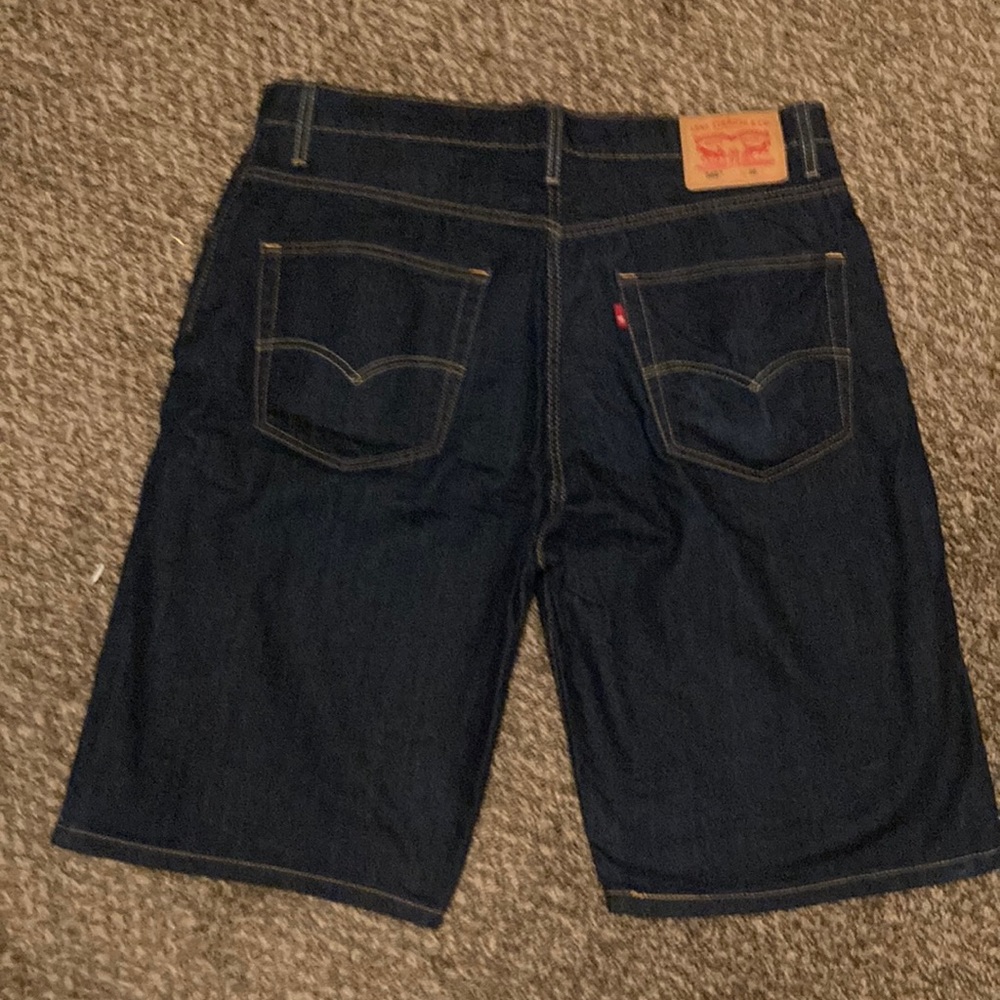 Levi blue jean shorts